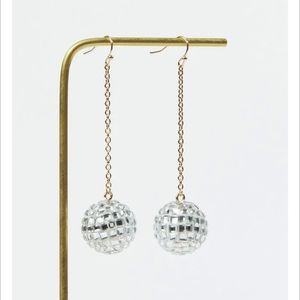 Disco ball earrings